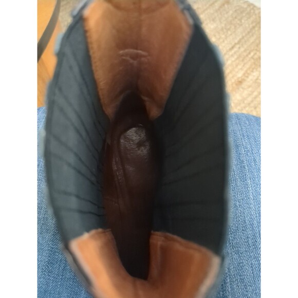 Donald Pliner Boot Western Couture Jaira Metallic Pig Leather Boot Shoe Goring - Picture 15 of 16